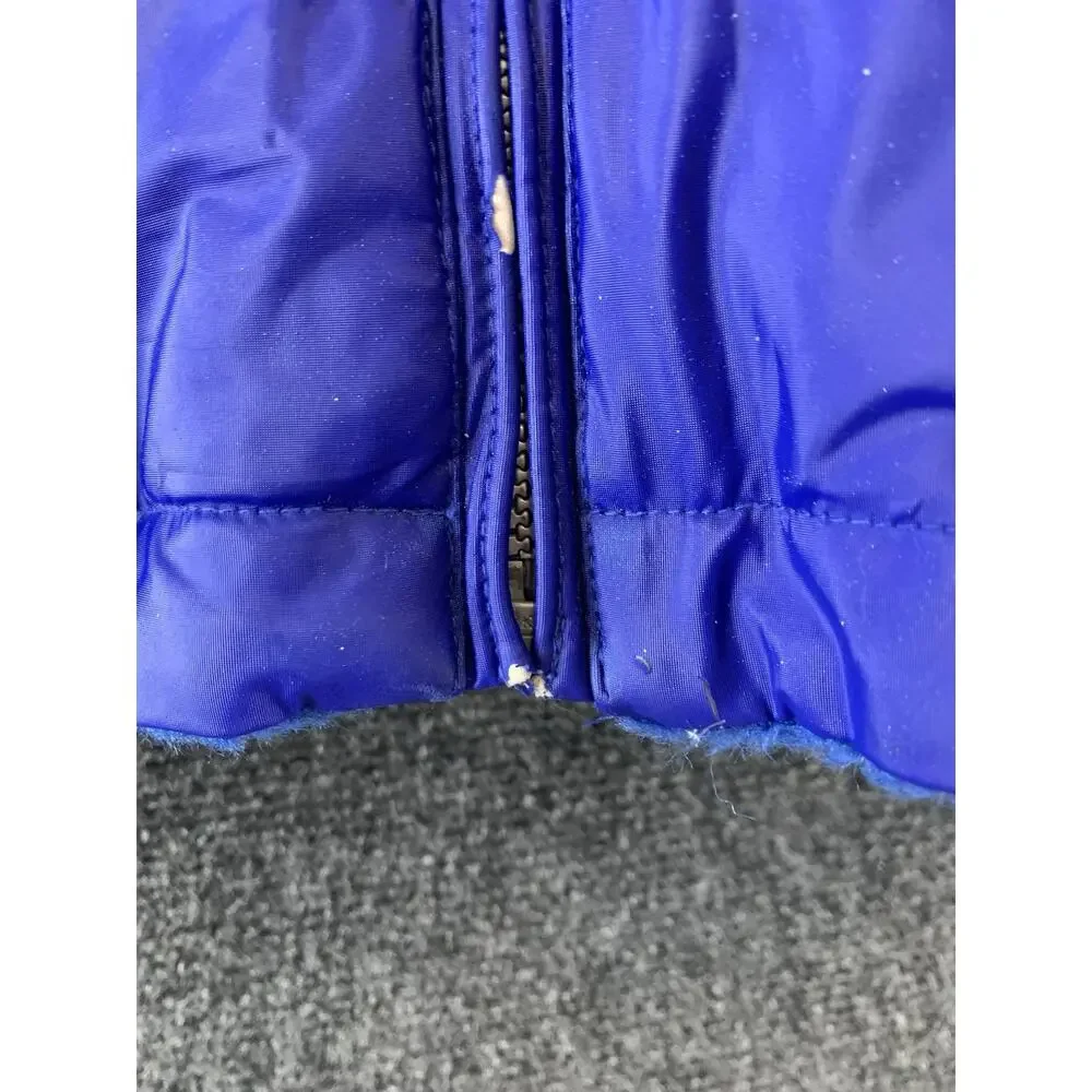 VTG? Girl Cooper Key Reversible Coat Jacket Faux Fur Blue Size 7/8